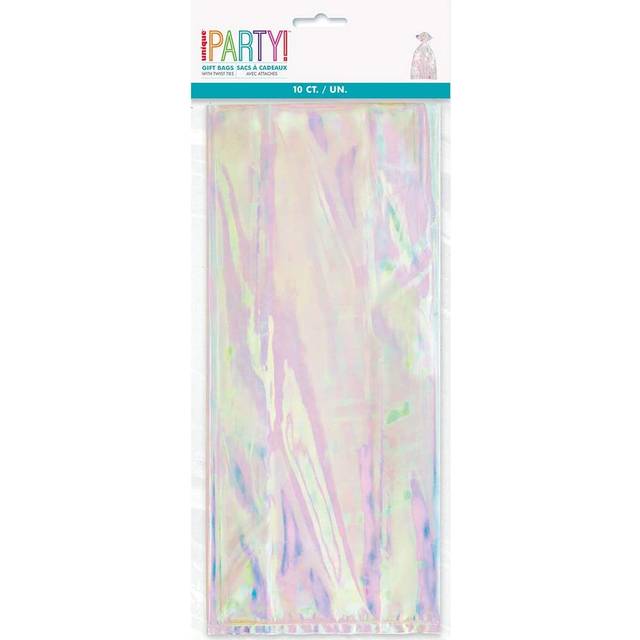 10 Iridescent Cellophane Gift Bags