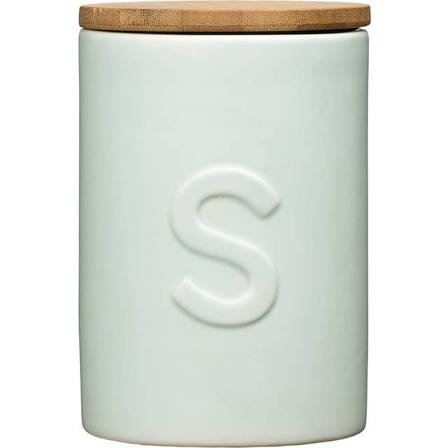 Functional Design Pale Blue Sugar Canister, Chic Design Dolomite Canister, Durable Canister For Ingredients