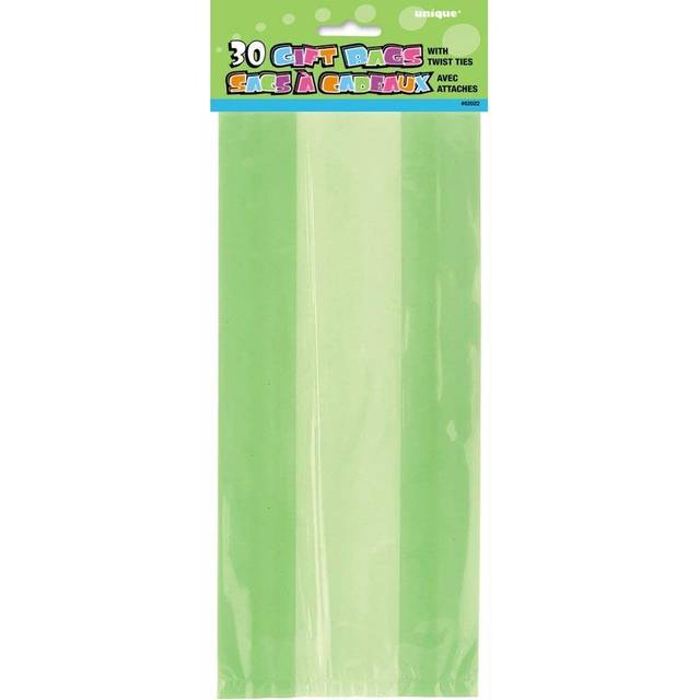 Cellofanpåsar ljusgröna 30-pack
