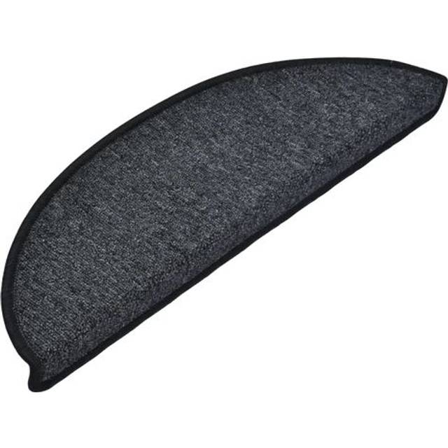 vidaXL 15 st Trappstegsmattor antracit 56x17x3 cm