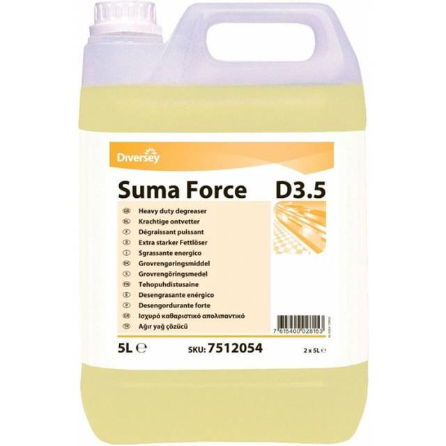 Suma Break Up D3.5 Heavy-Duty Kitchen Degreaser Concentrate 5Ltr (Pack of 2)