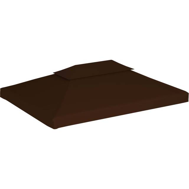 2-Tier Gazebo Top Cover 310 g/m² 4x3 m Yellow Vidaxl