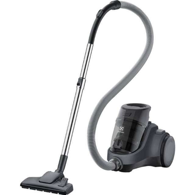Electrolux EASE C4 Påslös Dammsugare Modell EC41-4T Förbrukar mindre energi och har ett effektivt dammfiltreringssystem. Parkettmunstycke, Kombimunstycke, Tygmunstycke, 750 W, 1,8L, Tungsten