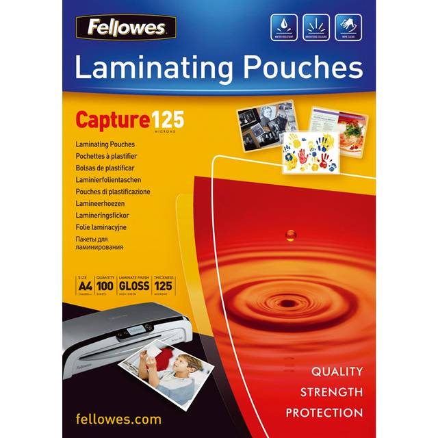 Lamineringsfickor A4 125 mic. 100/fp, Blank