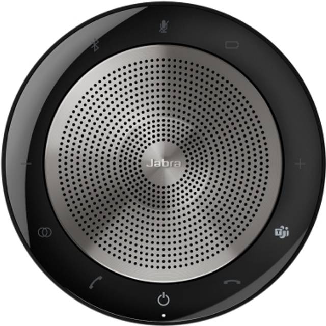 Jabra Speak 750 Speakerphone – Microsoft Teams certifierad bärbar konferenshögtalare med Bluetooth Adapter och USB – Anslut med laptops, smartphones och surfplatta