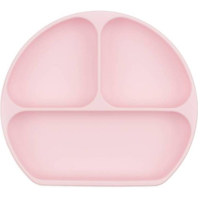 Bumkins Silicone Grip Dish-Red