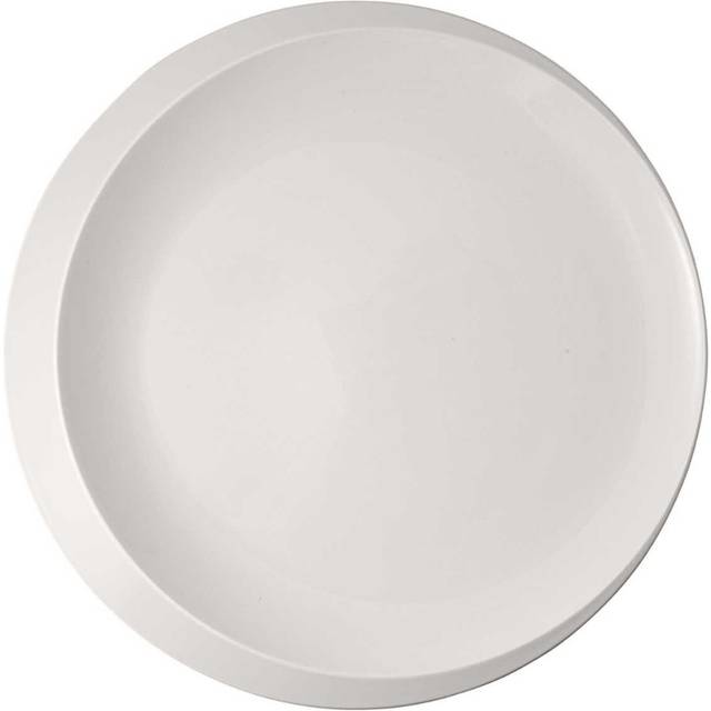 - NewMoon presentation plate, generous plate for presenting dishes, premium porcelain, white, dishwasher safe