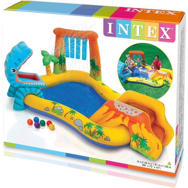 Dinosaurie Play Center barnpool 216 L Intex barnpool 57444