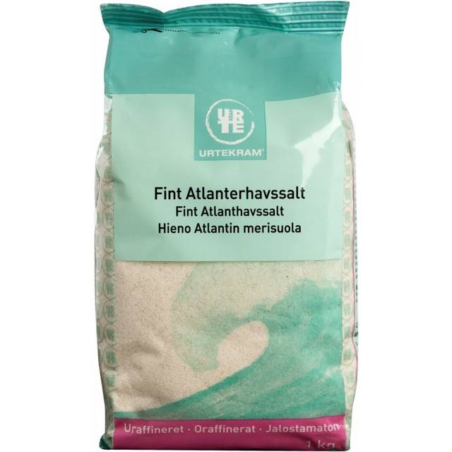 Urtekram Fint Atlanthavssalt 1kg - 1 kg