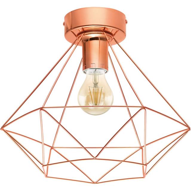 EGLO Tarbes Ceiling Light Geometric - Black | TJ Hughes