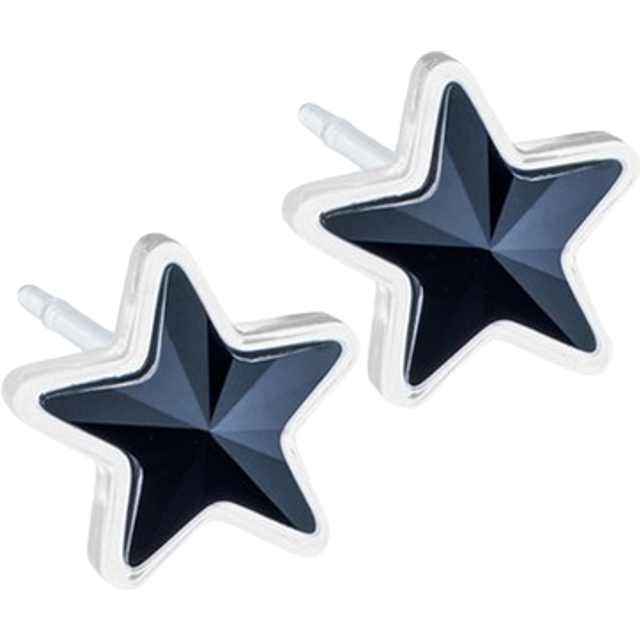 Blomdahl Örhängen Star Jet 6 mm