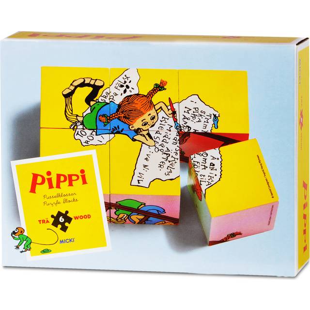 Pippi Pusselklossar 6 Bitar - Multifärgad