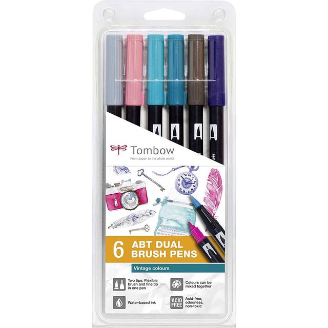 ABT Dual Brush pen 6-set Vintage