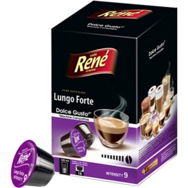Lungo Forte - René - 16 kapslar till Dolce Gusto