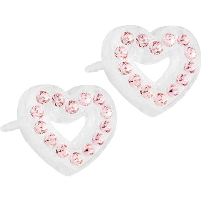 Blomdahl Örhängen Brilliance Heart Hollow Light Rose 10 mm