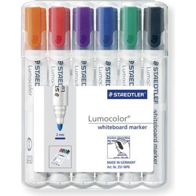 STAEDTLER Whiteboard Marker Assorted Medium Bullet 2 mm Pack of 6