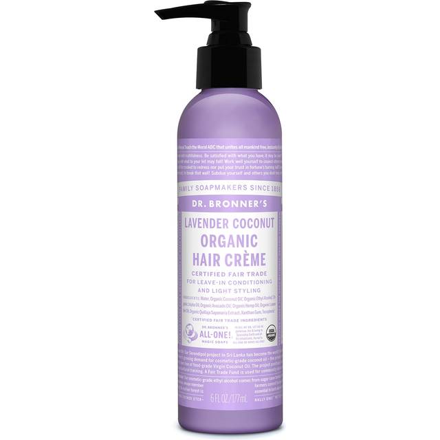 Dr. Bronner's Organic Hair Creme Lavender Coconut 6 fl oz