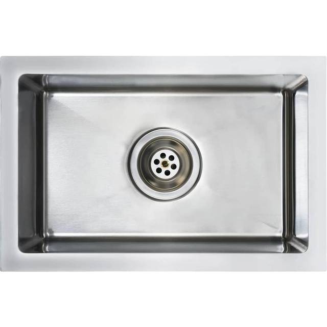 vidaXL Handmade Kitchen Sink Stainless Steel - Silver
