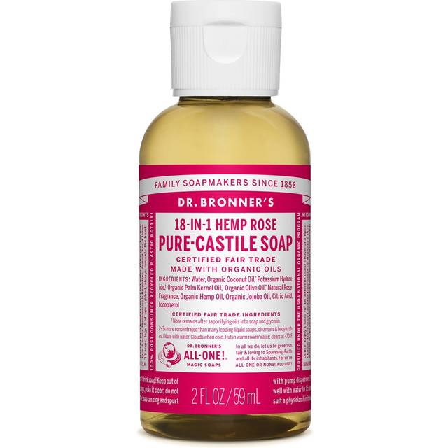 Dr Bronner Rose Liquid Soap 59 ml