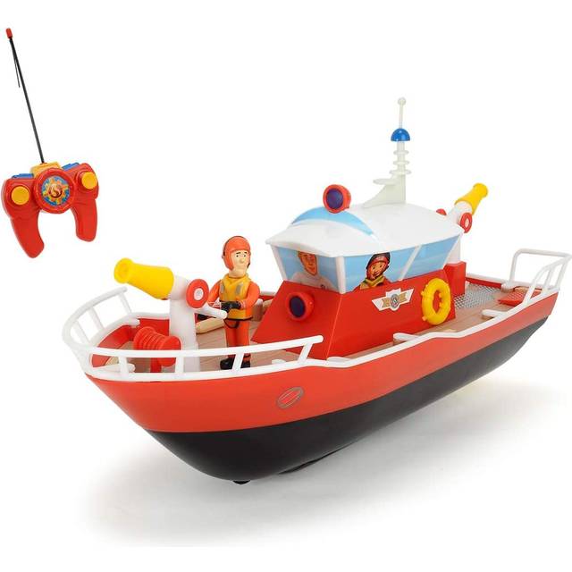 Dickie Toys 203097006 - Brandman Sam Radiostyrd Titan Båt, 1:16-29 cm, Från 5 år