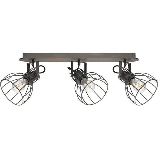 Sambatello 3 Lamp Spotlight Bar Brown, Silver - Eglo