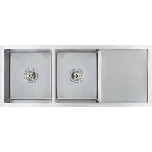 vidaXL Handmade Kitchen Sink Stainless Steel - Silver