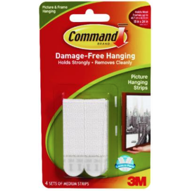 Command Medium White Picture Hanging Strips