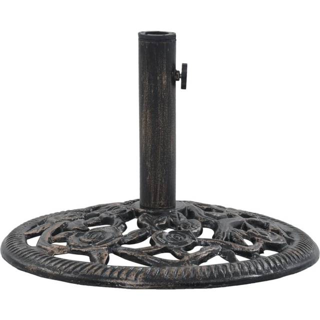 vidaXL Umbrella Base White 12 kg 48 cm Cast Iron