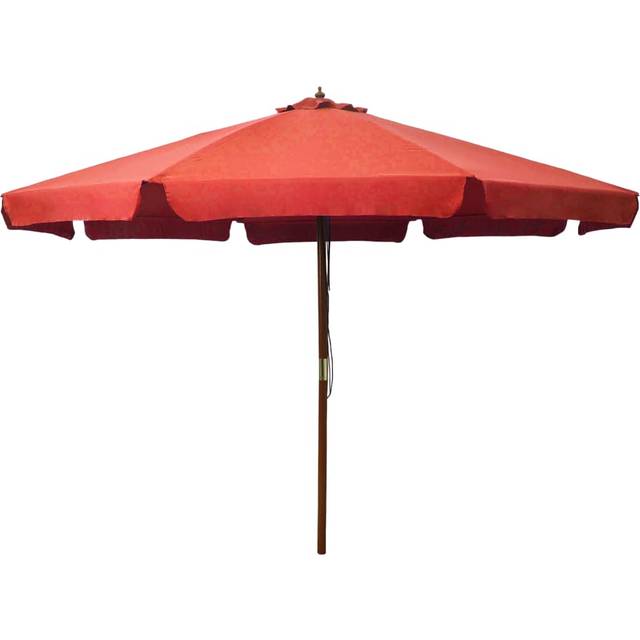 vidaXL Garden Parasol with Wooden Pole 330 cm Anthracite