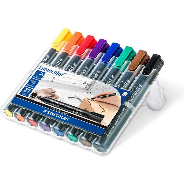 8-pack Lumocolor permanent chisel