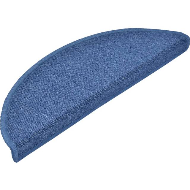 vidaXL Carpet Stair Treads 15 pcs Blue 65x24x4 cm