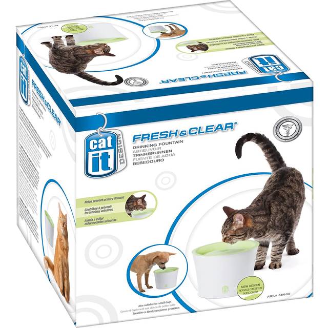 Catit Design Fresh & Clear vattenfont&#xE4;n - Vattenfont&#xE4;n 3 liter (ny modell med USB) - Vit