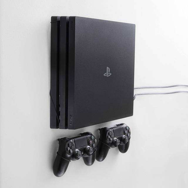 Ps4 pro with wall popular mount and new controller