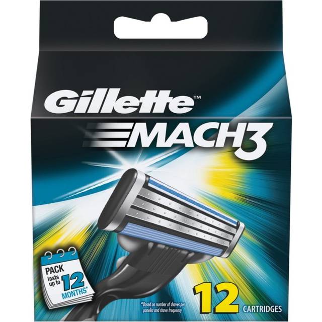 Gillette Mach3 Razor Blades - 12 Pack
