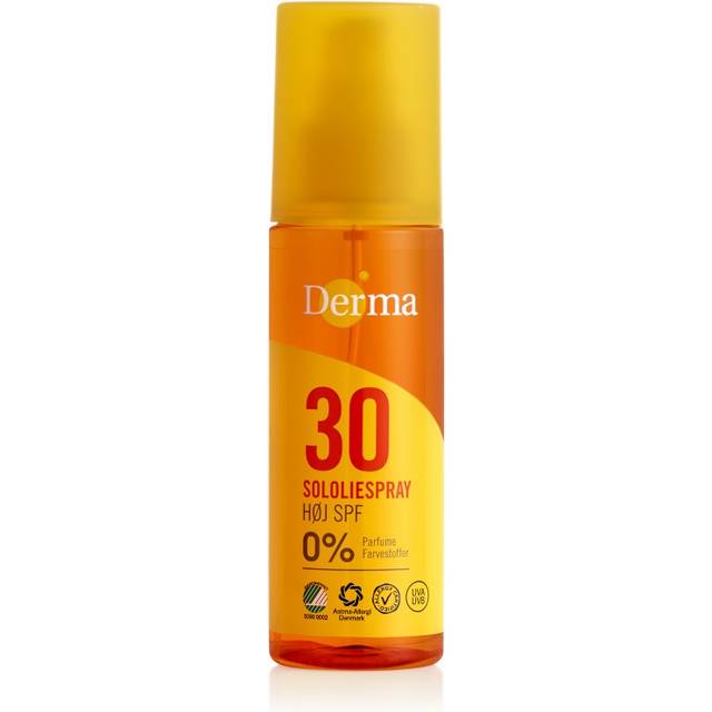 Derma Sololie Spray SPF30 150ml - Bedste sololie - Dinskønhed.dk