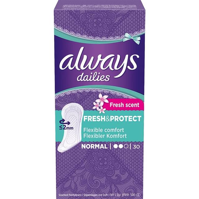 Always Dailies Normal Fresh & Protect 30 st trosskydd med fräsch doft