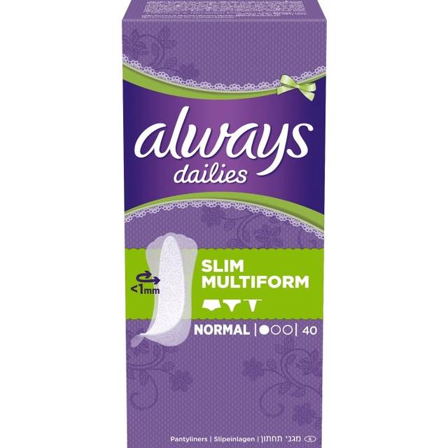 Always Dailies Flexistyle Slim trosskydd 40 st