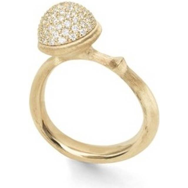 OLE LYNGGAARD COPENHAGEN Lotus mellem 18 kt. guld ring med brillanter