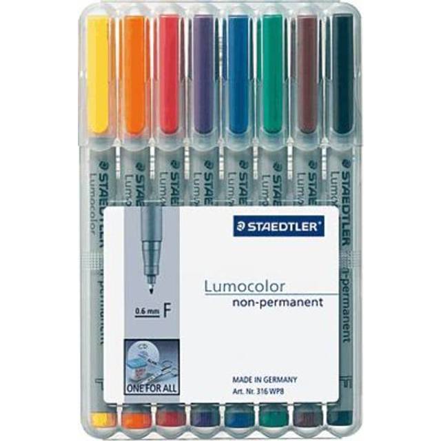 Staedtler Lumocolor Non-Permanent Medium Assorted (Pack of 8) 316 WP8