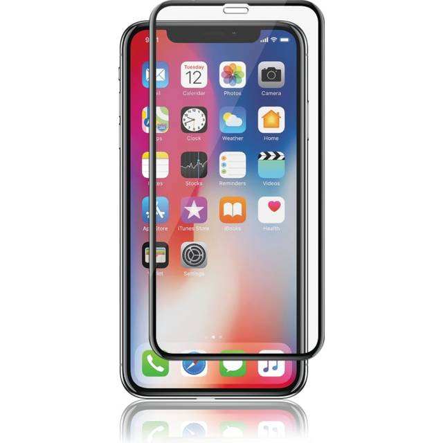 Panzer välvt skärmskydd för iPhone Xs Max (svart)