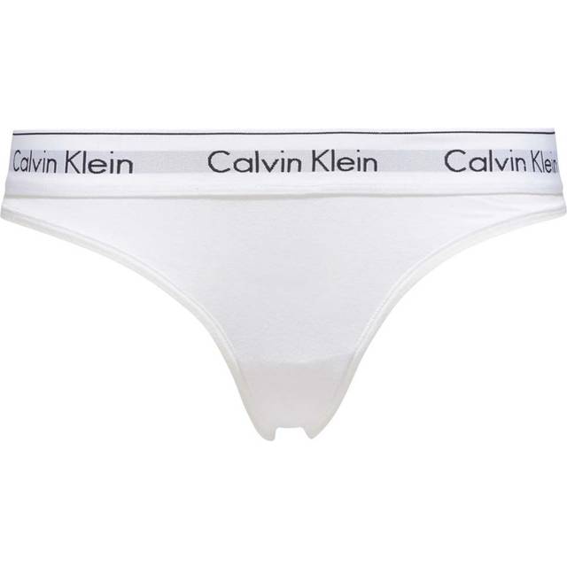 Calvin Klein Modern Cotton Thong - White, White, Size M, Women
