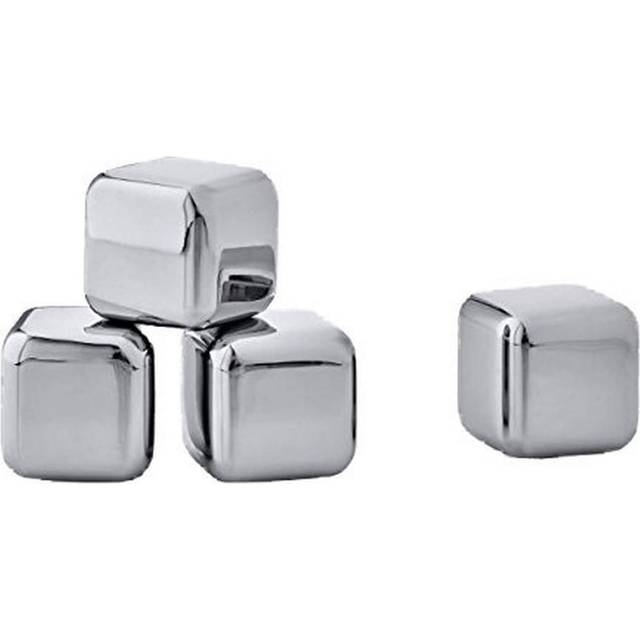 Blomus - Lounge Ice Cube Set of 4 - edelstahl/kühlt ohne zu verwässern/BxHxT 2,5x2,5x2,5cm/inkl. Aufbewahrungsbeutel - stainless steel (10.0 x 3.3 x 8.5cm)