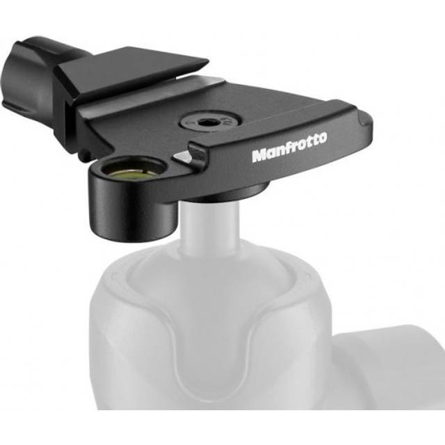 Manfrotto Traveler Top Lock Quick Release Adapter – Arca-kompatibel platthållare för Befree stativ, 494 och 496 kulhuvuden – kompakt och lätt – aluminium – MSQ6T, svart