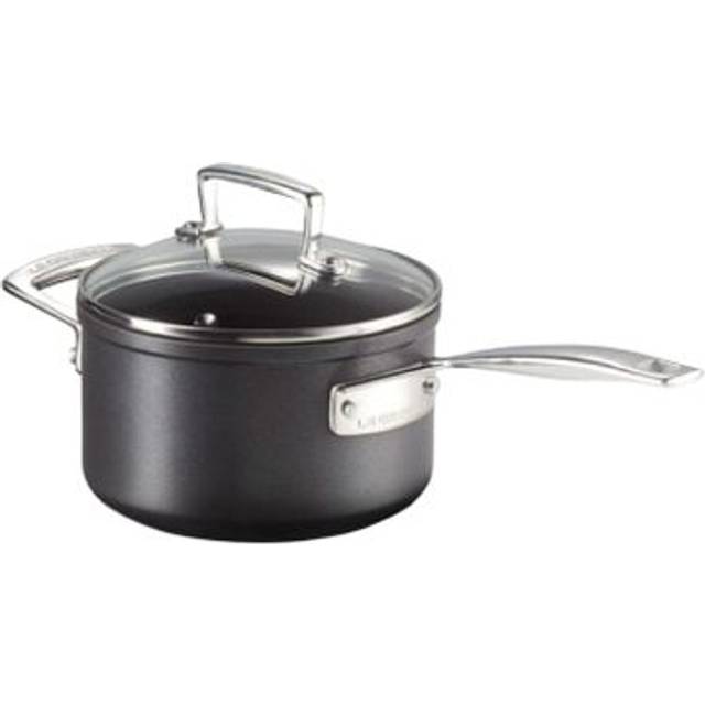 Le Creuset Le Creuset saucepan with glass lid 1.9 l Black