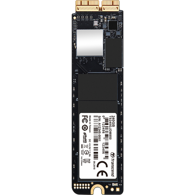 Transcend TS240GJDM850 240GB | JetDrive 850 NVMe PCIe Gen3 x4 SSD