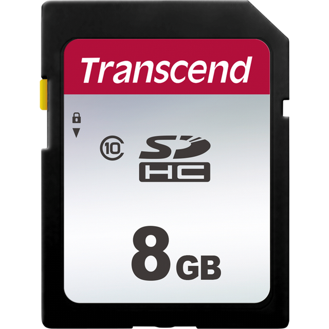 Transcend 300S - Flash-minneskort - 8 GB - Class 10 - SDHC