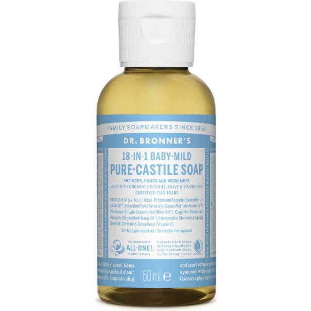 Dr. Bronner's 18-IN-1 Pure-Castile Magic Soap Baby Unscented 2 fl oz