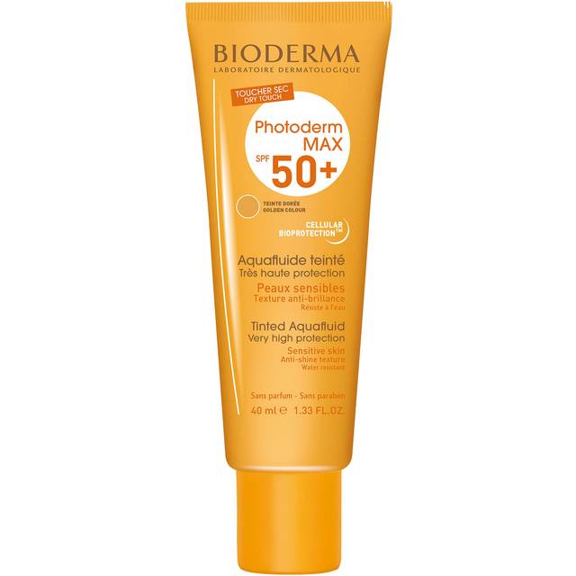 Aquafluide Teinté Doré de Bioderma est une très haute protection solaire SPF50+.