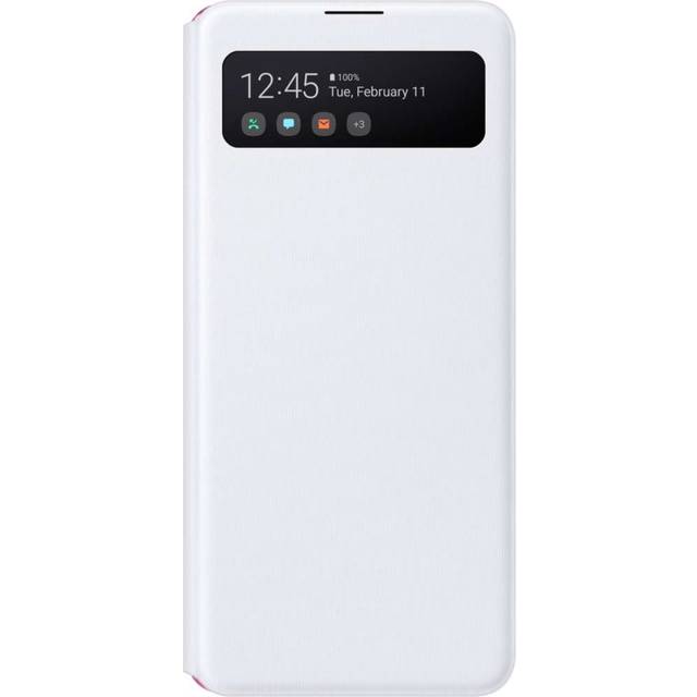Samsung S View plånboksfodral för Galaxy A41 (svart)