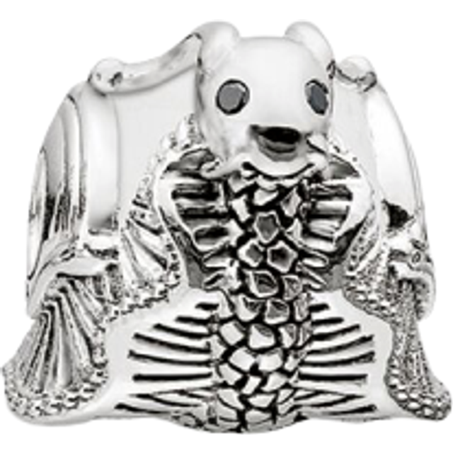 Thomas Sabo, Accessoarer, Dam, ONE Size, Silver Svart Snigel Pärla Smycken - gray (ONE SIZE)